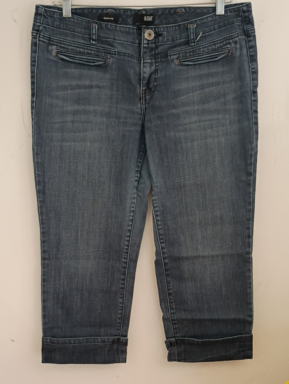a.n.a Dark Wash Ankle Crop Jeans – Slim Fit
